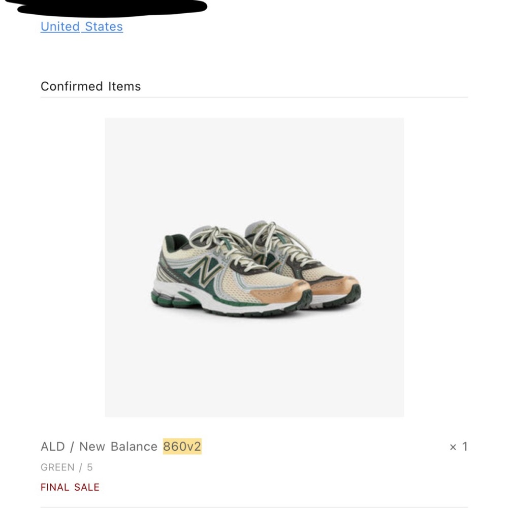 Aime Leon Dore x New Balance 860v2 Green Size 5, Like New - Picture 10 of 10
